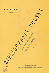 Bibliografia Polska, Tom XXXIV, zeszyt II