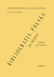 Bibliografia Polska XIX stulecia, Tom XVIII