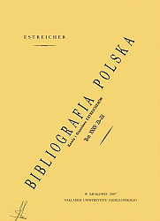 Bibliografia Polska, Tom XXXV